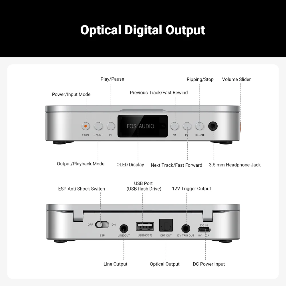 Fosi Audio Merak CD Player
